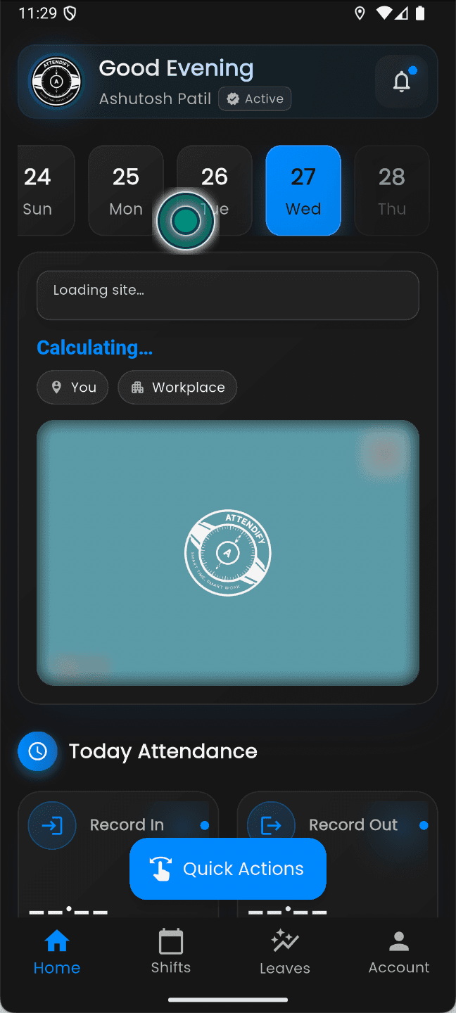Attendify presence sync